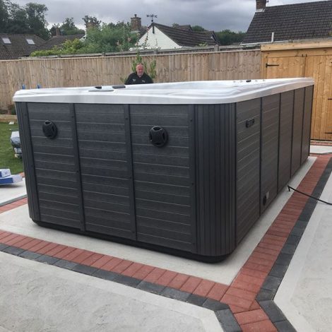 Swim Spa Delivery and Positioning